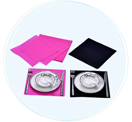 Hot disposable table cloths pink rayson nonwoven,ruixin,enviro Brand