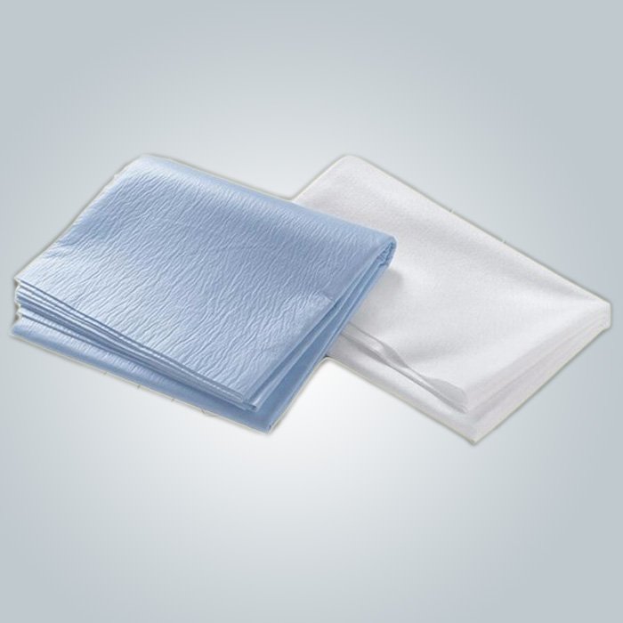 2 Layer PP / PE Laminated Waterproof Non woven Bedsheet Skin Friendly One Time Use