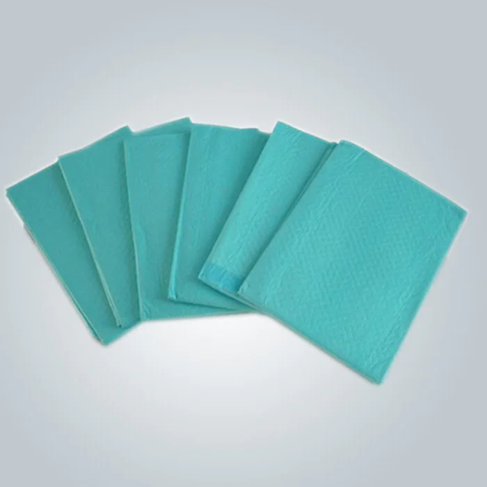 100% Polypropylene PP Material Green Color 50 gr Disposable Nonwoven Bedsheet