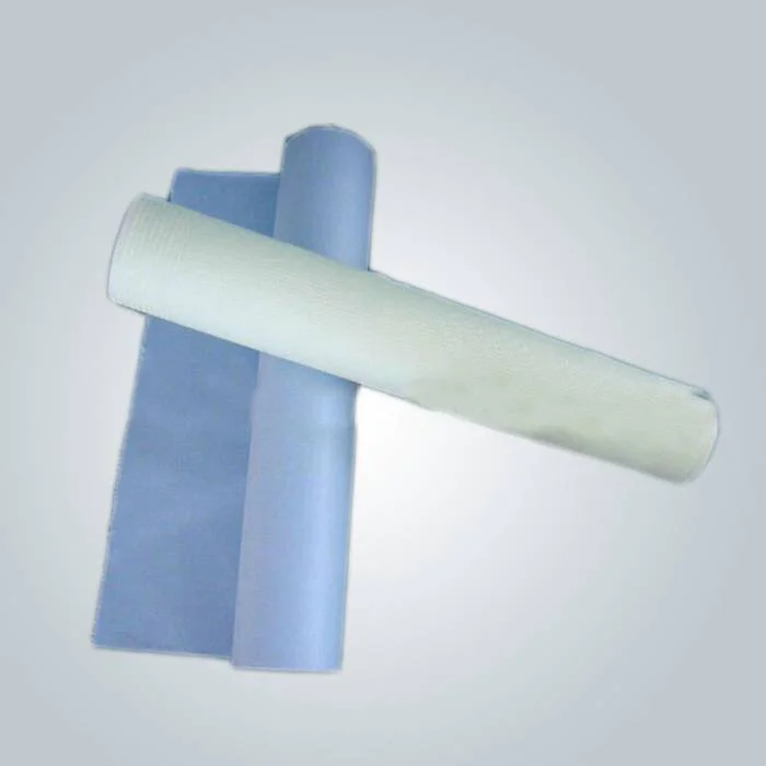 product-rayson nonwoven-Pink ,blue and white color SMS nonwoven fabric is used in sap bed sheet-img-2
