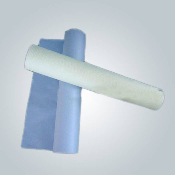 Couleur rose, bleue et blanche SMS tissu non tissé est utilisé dans le drap sap