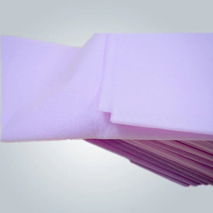 product-No Stimulation Purple PP Spunbond Non woven Disposable Bed Sheet 40 GSM-rayson nonwoven-img-3