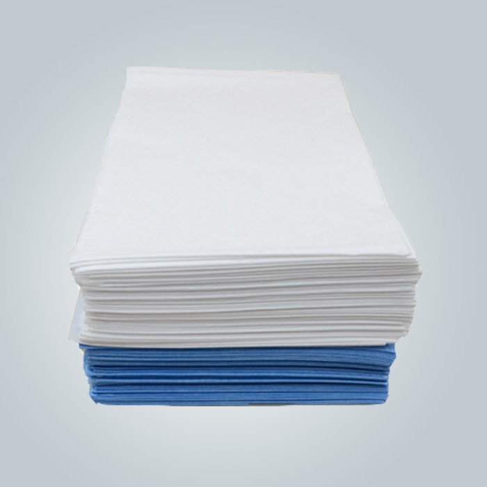 Blue / White Hospital Clothes SMS / SMMS Non Woven Medical Fabric Polypropylene
