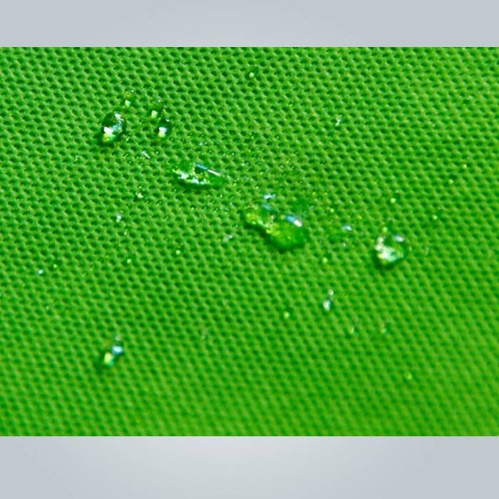 Tessuto non tessuto idrofobo verde fatta in piccolo rotolo