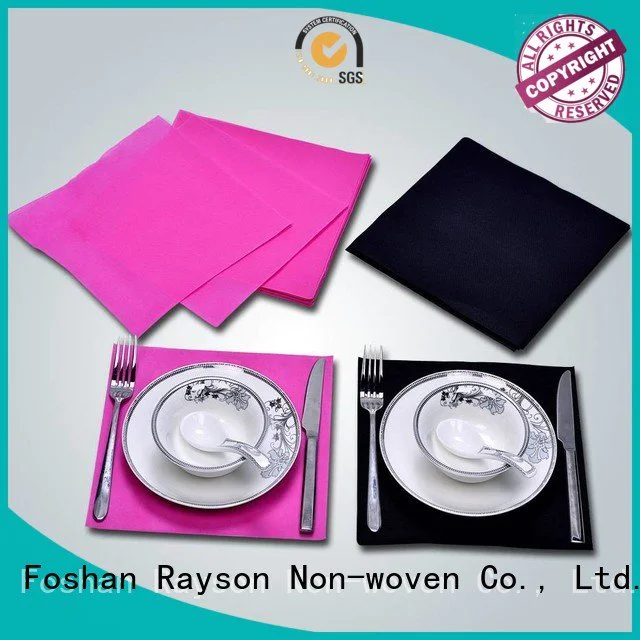 packed printed non woven tablecloth rayson nonwoven,ruixin,enviro Brand