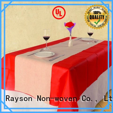 polypropylene stainproof weeding non woven tablecloth 05 rayson nonwoven,ruixin,enviro