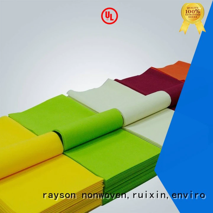 50gsm weight non woven tablecloth rayson nonwoven,ruixin,enviro Brand