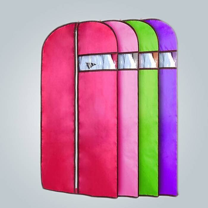 Fashion Style Colorful Customized Folding Disposable Suit Cover Spunbond Nonwoven Suit Bags