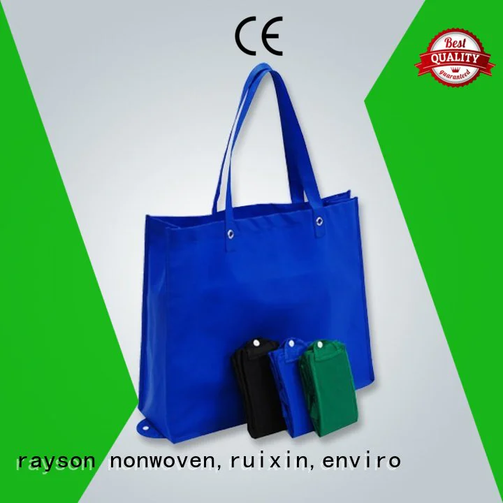 rayson nonwoven,ruixin,enviro recycling non woven shopping bag tnt for zipper