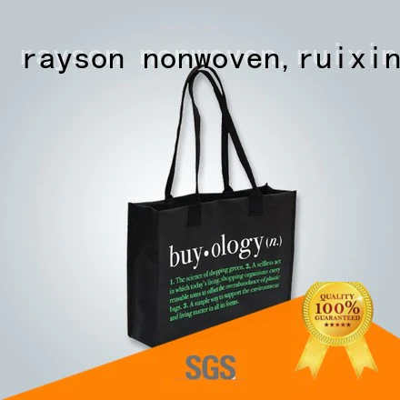 rayson nonwoven,ruixin,enviro Brand environmentally open cushion gsm non woven fabric bagsnon