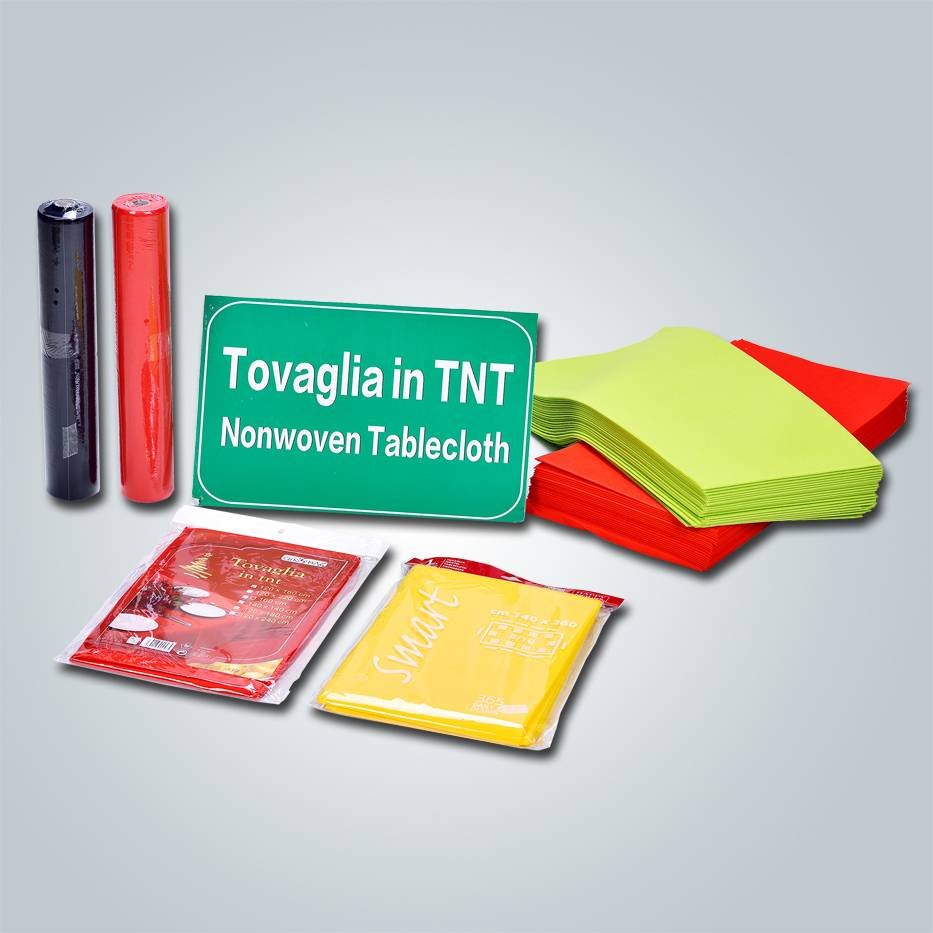 Direct manufacturer tnt table cloth pp non-woven 50gr in different colors