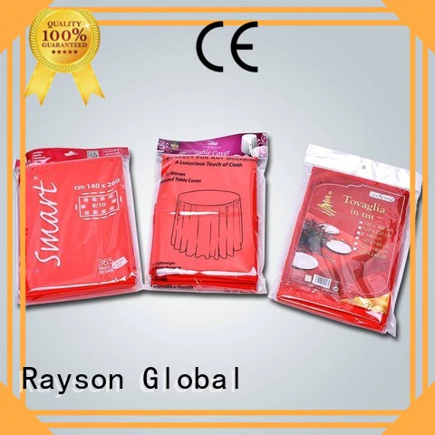 rayson nonwoven,ruixin,enviro Brand adequate 47gr non grade non woven tablecloth