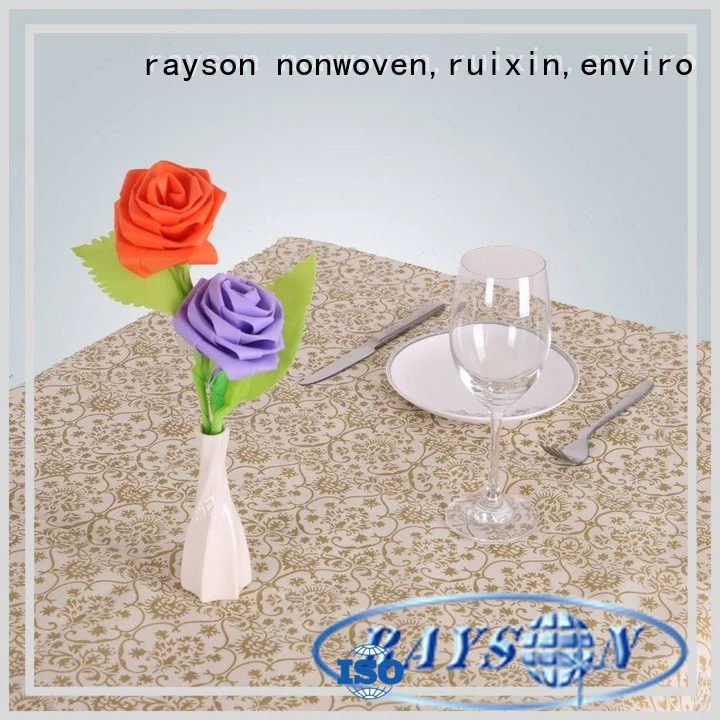 Quality rayson nonwoven,ruixin,enviro Brand non woven cloth color