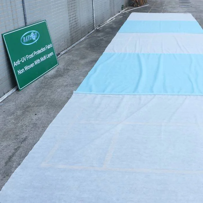 UV protecting nonwoven fabric for greenhouses