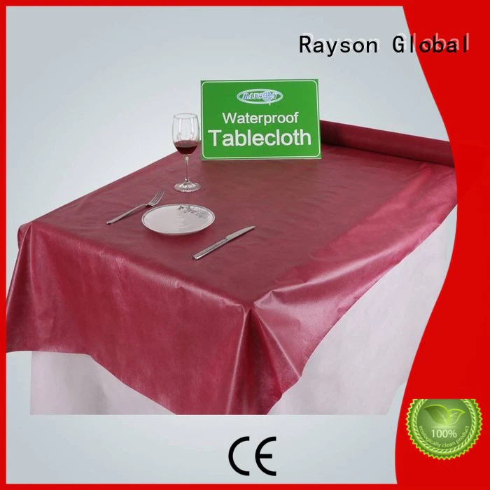 rayson nonwoven,ruixin,enviro Brand beer accepted non woven tablecloth manufacture