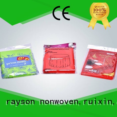 rayson nonwoven,ruixin,enviro excellent round disposable tablecloths from China for market