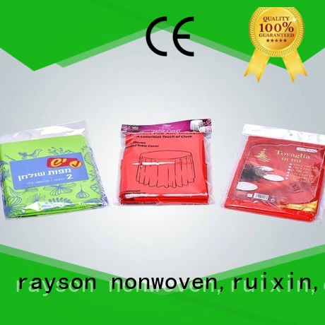 rayson nonwoven,ruixin,enviro excellent round disposable tablecloths from China for market