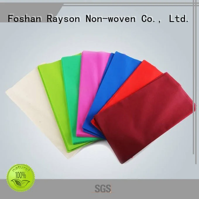 Custom square non woven tablecloth manufactuer rayson nonwoven,ruixin,enviro