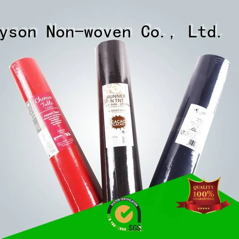 Quality rayson nonwoven,ruixin,enviro Brand floral disposable table cloths