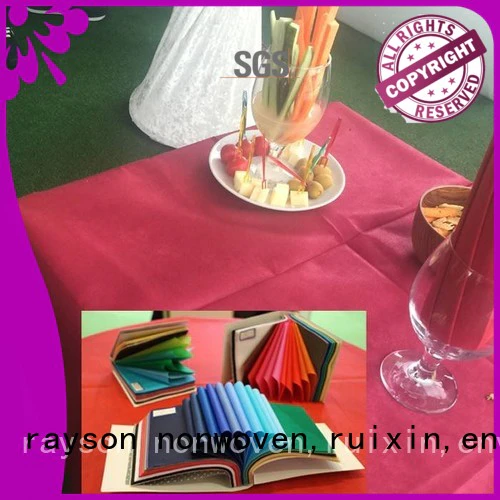 rayson nonwoven,ruixin,enviro Brand differet ecofriendly non woven cloth rstc02 supplier