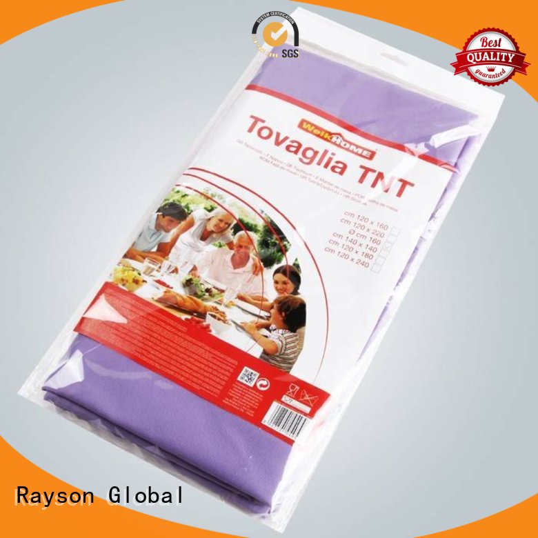 rayson nonwoven,ruixin,enviro degradable fabric tablecloths directly sale for indoor