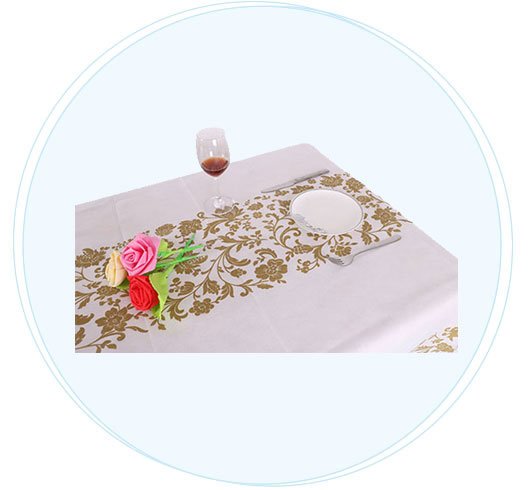 paper cost non woven tablecloth shape rayson nonwoven,ruixin,enviro Brand company