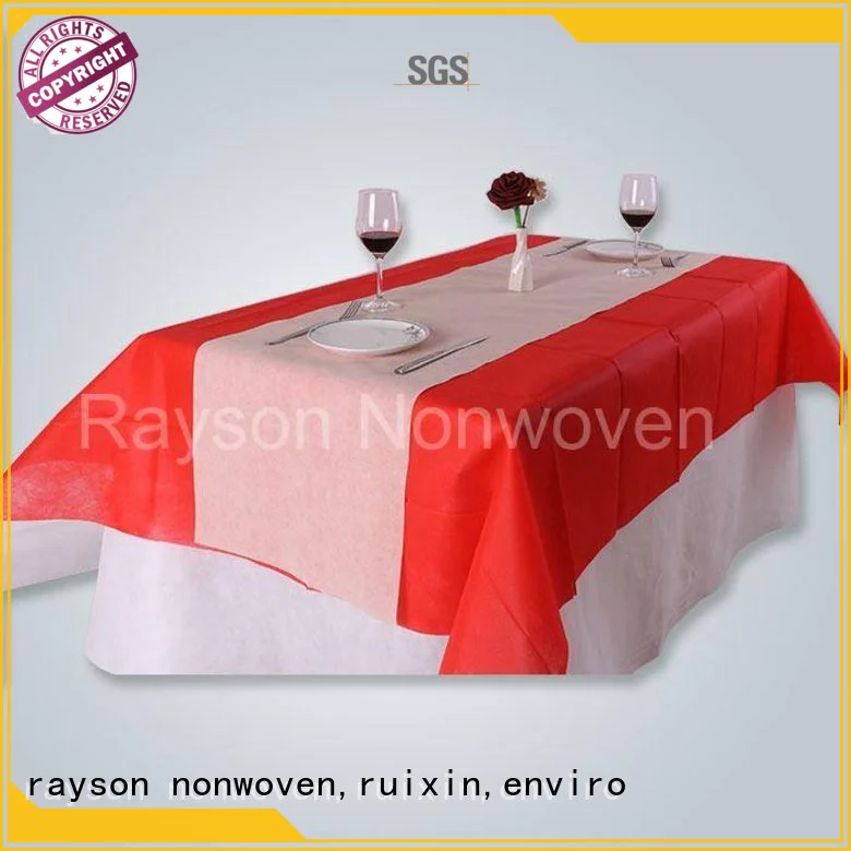 non woven tablecloth rayson nonwoven,ruixin,enviro