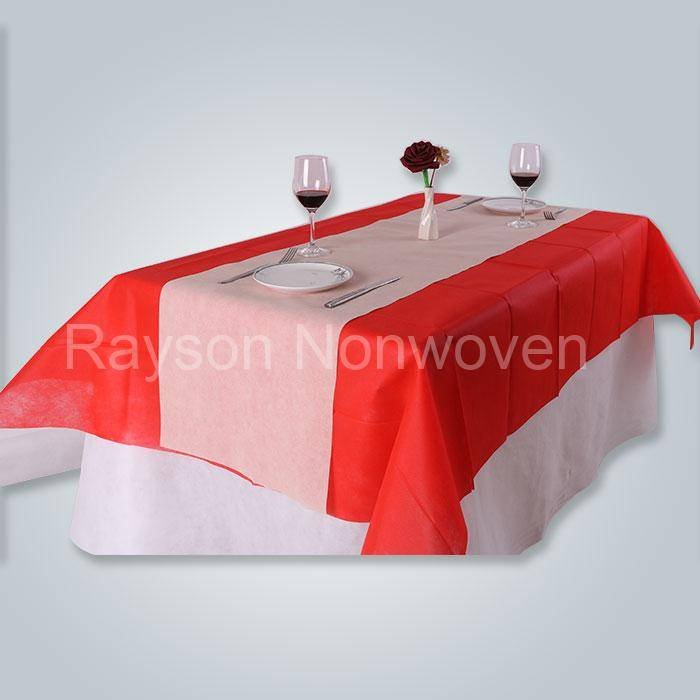 rayson nonwoven,ruixin,enviro Direct manufacturer fancy geotextile rolle tnt table cloth RS-TC06 Non Woven Tablecloth image133