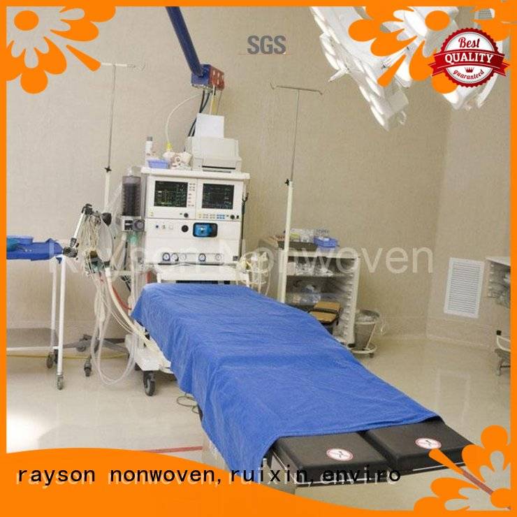 hospital nonwoven ecofriendly non woven factory rayson nonwoven,ruixin,enviro Brand