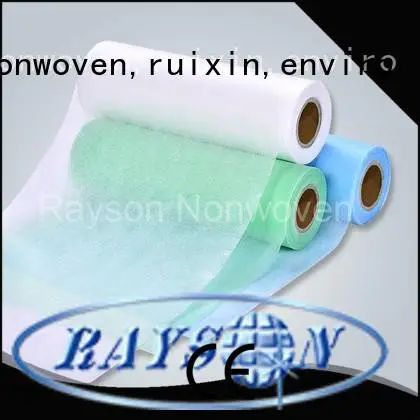 hydrophilic easy non woven factory 45gsm rayson nonwoven,ruixin,enviro company
