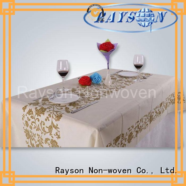 tablecover outdoor non woven tablecloth slip rayson nonwoven,ruixin,enviro company