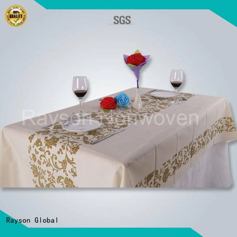 Hot non woven cloth party non woven tablecloth 70 rayson nonwoven,ruixin,enviro