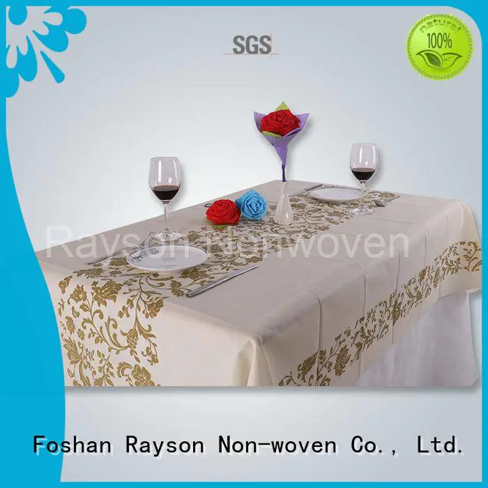 Hot non woven tablecloth gsm rayson nonwoven,ruixin,enviro Brand