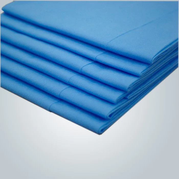 product-Factory Made Cheap Hygienic Massga Bedsheet For Massage Spa Using Blue Color-rayson nonwoven-3