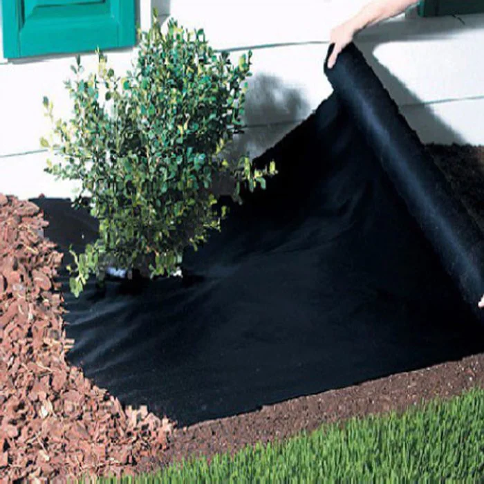 product-Black Air Permearble PP Nonwoven Fabric Agriculture Cover Ground Protection Mat-rayson nonw-3