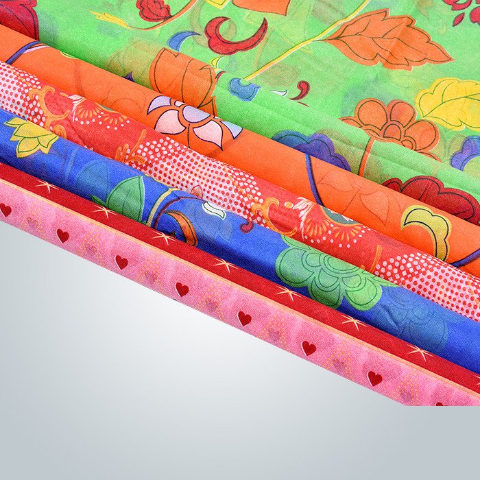 colorful spunlace nonwoven fabric suppliers pre directly sale for tablecloth