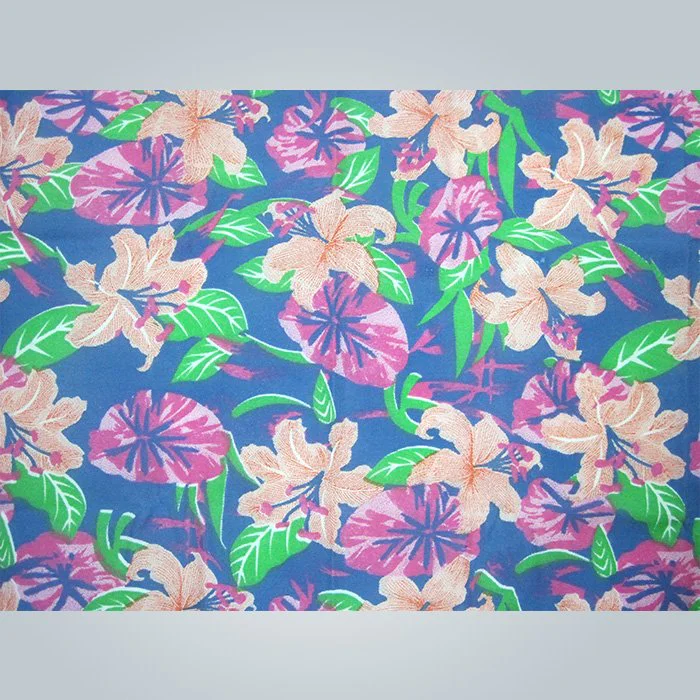 product-Flower printing nonwoven fabric use to mattress quilting or table colthes-rayson nonwoven-im-3