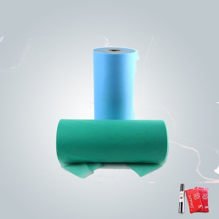 Blue and yellow color furniture nonowoven fabric is for mattress quilting