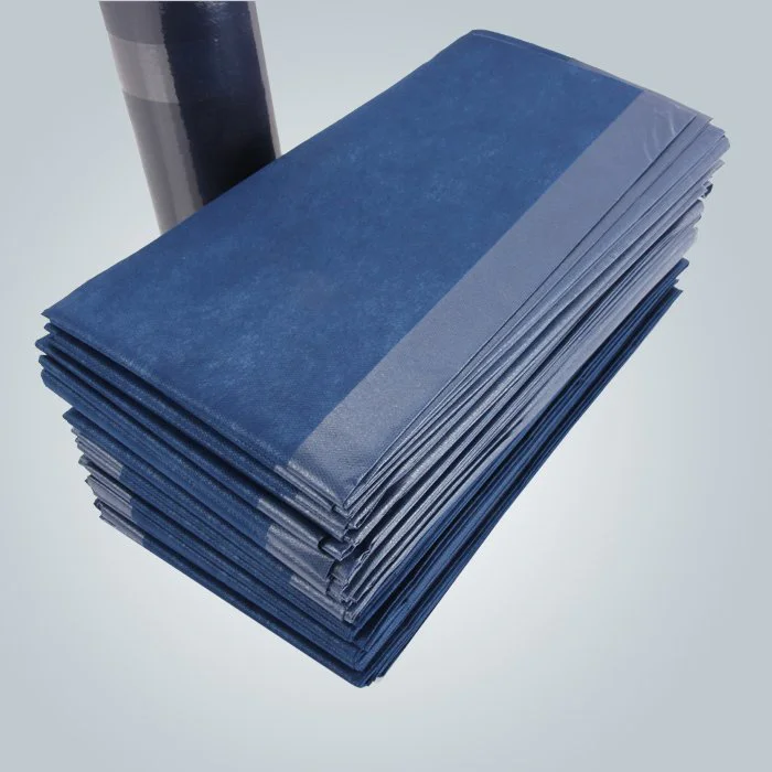 product-Dark Blue Laminated Non Woven Fabric Bedsheet For Massage-rayson nonwoven-img-3