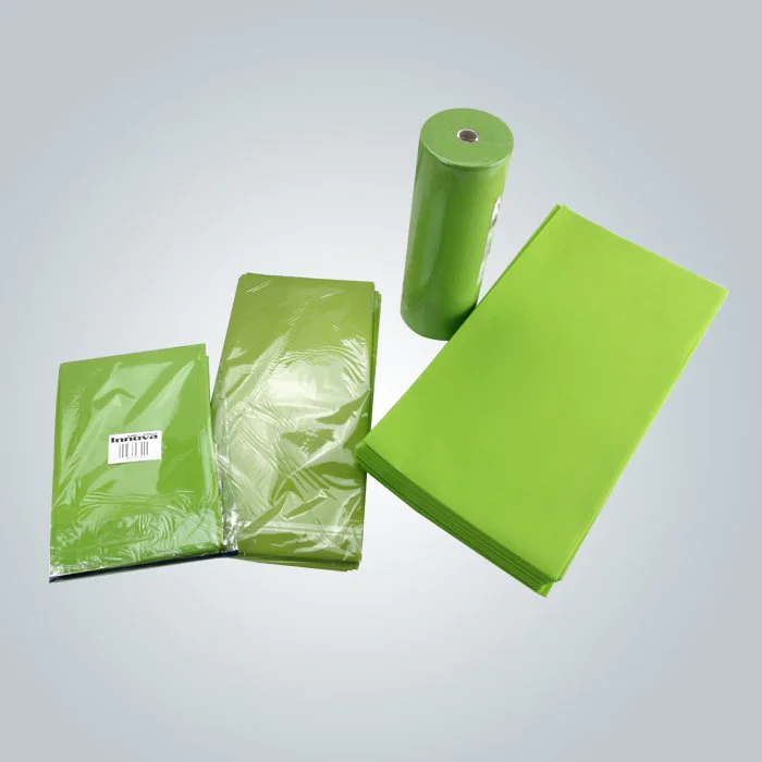 product-Green Color 100 Virgin Non woven Fabric Bedsheet hygienic to skin-rayson nonwoven-img-3
