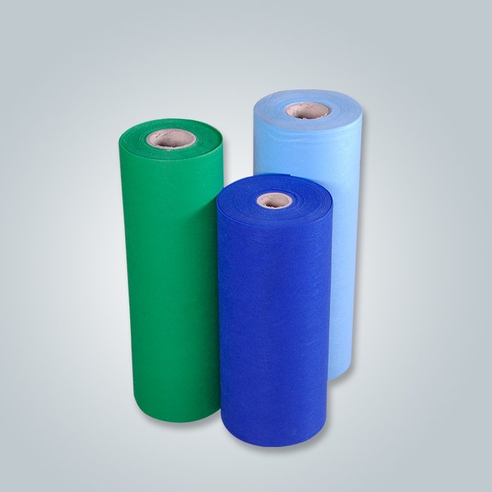 Tissu non-tissé de tissu coloré par spun-liaison en gros 30-150GSM supplier