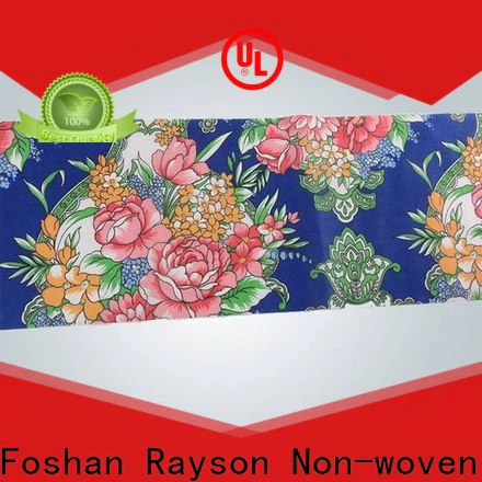 rayson nonwoven,ruixin,enviro printed non woven printed fabric rolls directly sale for table