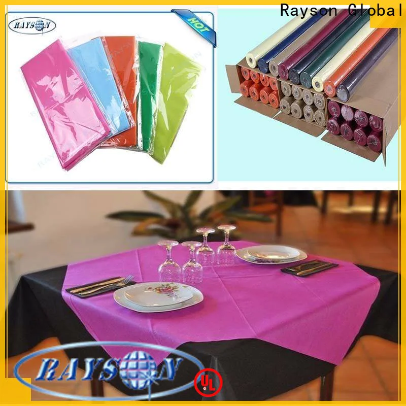 rayson nonwoven,ruixin,enviro antibacterial cloth table covers directly sale for packaging