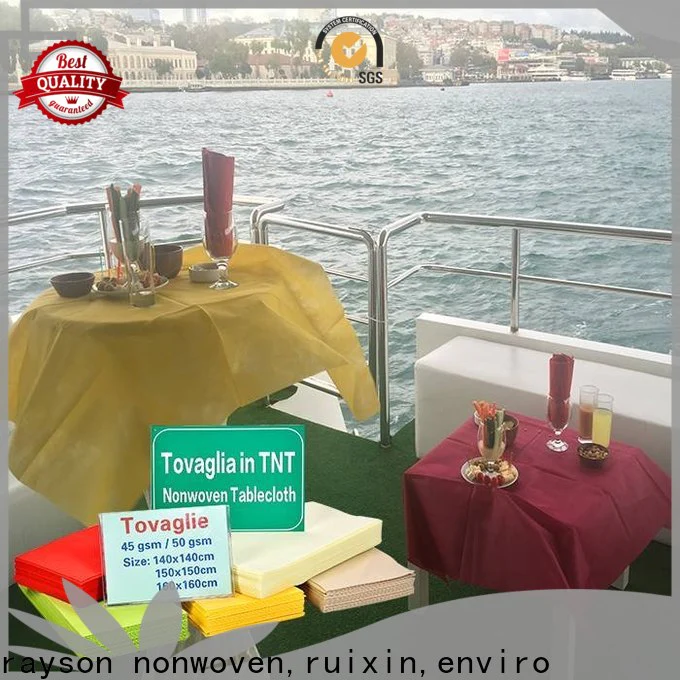 rayson nonwoven,ruixin,enviro nontoxic white linen tablecloth personalized for tablecloth