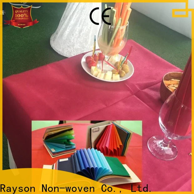 rayson nonwoven,ruixin,enviro disposable round tablecloth sizes factory for indoor