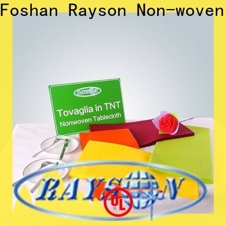 rayson nonwoven,ruixin,enviro pink blue tablecloth personalized for packaging