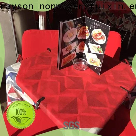 rayson nonwoven,ruixin,enviro barquet custom printed table covers design for tablecloth