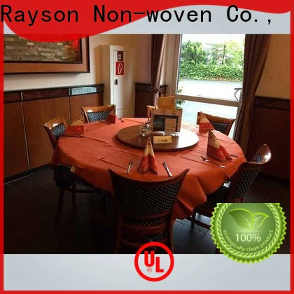 rayson nonwoven,ruixin,enviro quality cheap round tablecloths supplier for party
