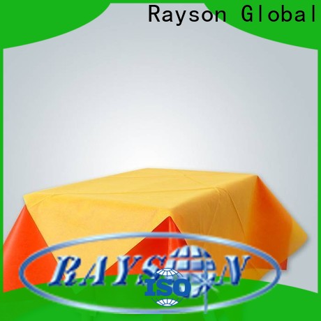 rayson nonwoven,ruixin,enviro degradable orange tablecloth wholesale for outdoor