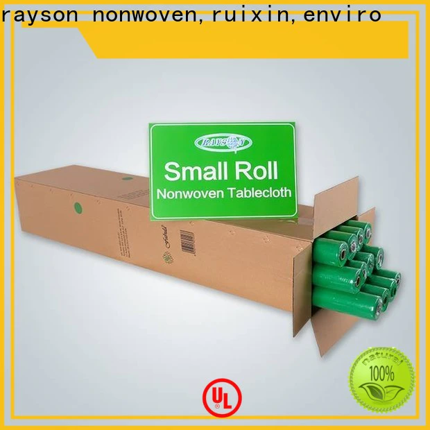 rayson nonwoven,ruixin,enviro roll outdoor fabric tablecloth personalized for hotel